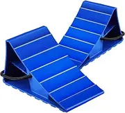 LALADEFIEE 2pcs Heavy Duty Wheel Chocks for Vehicles Anti-skid Blocks Cord Handle for Trailers Rvs and Cars Easy to Use Wheel Stoppers for Indoor and Outdoor Stability