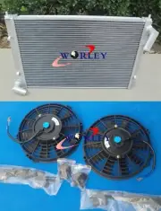 Aluminum Radiator for MINI COOPER S 1.6 TURBO R50 R52 R53 2002-2007 +Two Fan (for: Mini)