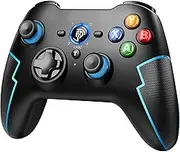 EasySMX Wired Game Controller Joystick with Dual-Vibration Turbo and Trigger Buttons for Windows/Android/ PS3/ TV Box (Black Blue)