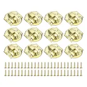 12 Pcs Hasp Clasp Latch Lock, 29 x 27mm Decorative Retro Toggle Latch, Gold