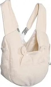 Pet Backpack Backpack Pet Carrier Bag Dog Sling Carrier Cat Swaddle Dog Sling Bag Beige Cotton