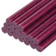 Mini Hot Glue Gun Sticks 4" x 0.27" for Glue Guns Glitter Rose Red 16pcs