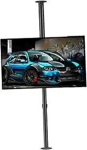LCD TV Frame Floor Stand - 360 Degree TV Floor Stand, TV Ceiling Mount Adjustable Bracket, Fits 32-75inch LED Screen Display, TV Floor Stand, Up to 110 Lbs, Partition Wall Rotating Rack(200-