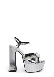 [Sugar Thrillz] Sweet Revelation Platform Heels - Silver