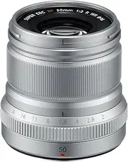 Fujifilm XF 50mm F2 R WR Lens, Silver