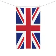Union Jack Hand Towel, British Decor, Kitchen Towel, Gift for Brits, London Flag