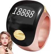 Finger Counter Clicker – 5-Digit Ring Counter, Digital Display Tool | Rotating Counting Button, Lightweight Compact Build Ideal for Prayer Meditation Relaxation and Active Finger Exercise