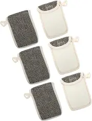 Baluue Bathroom Organiser Storage 6pcs Soap Saver Bag Portable Soap Holder Facial Cleaning Mesh