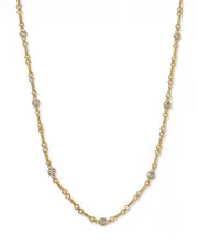 Bloomingdale's Fine Collection Diamond Station Necklace in 14K Yellow Gold, 0.5 ct. t. w.