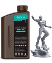 SUNLU 3D Printer Resin, 2000g Standard Photopolymer 405nm UV Curing Resin, Gray