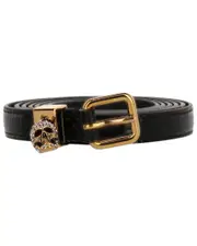 Alexander McQueen Pave Leather Belt