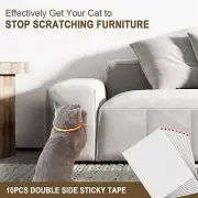 10 Pack Cat Scratch Furniture Protectors Sticky Tape for Sofa Couch Furnitures