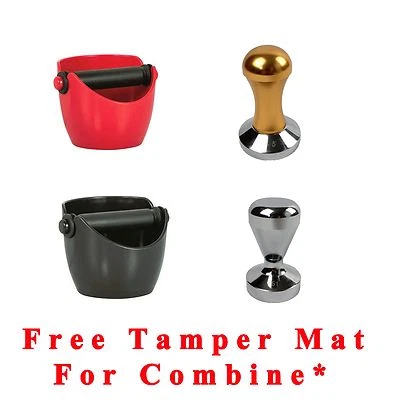Coffee Tamper 51 57.5mm or Avanti Knock Box Bin for Barista Espresso Grind Waste