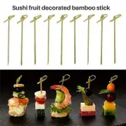 500Pack Bamboo Cocktail Picks Cocktail Toothpicks Bamboo Skewers Toothpicks for Appetizers 4 Inch Bamboo Cyan
