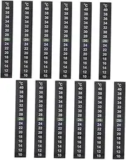 BESPORTBLE 12pcs Stick Thermometer Strips for Fish Tank Digital Temperature Sticker for Aquariums Accurate Temperature Testing from Easy to Use Aquarium Thermometer
