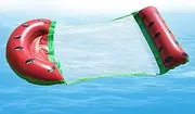 Hammock Float Float, Inflatable Pool Raft for Adults, 4-in-1 Watermelon Lounge Chair, Versatile Drifter, Funny Water Toy for Swimming, Holidays and Relaxation