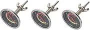 3 Pcs Cooking Thermometer Grill Oven Thermometer BBQ Thermometer for Food Stainless Steel Meter Practical for Home Kitchen