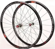 700C Road Bike Wheelset 331Lbs Load Front Rear Bike Wheel Set C/V/Rim Brake 30mm Ultra-Light Aluminium Alloy Bike Rims 8-11 Speed Cassette Hub Bike Accessories 100/130MM QR