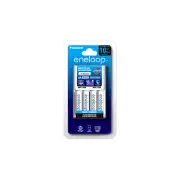Panasonic Eneloop 4 AA/AAA Cell Basic Battery Charger w/ 4x AA Batteries Master