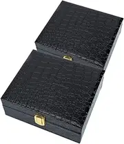 OHPHCALL Retro-design Storage Box Portable Case with Handle Compact Storage Container for Festival