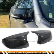 M4 STYLE CARBON FIBER REPLACEMENT MIRROR CAP COVER FOR 2014-24 INFINITI Q50 Q60