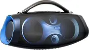 DOSS Extreme Boom Pro D200 240W Peak Outdoor Speaker, Punchy Bass, 26H Playtime, Beat-Synced RGB Light, BT5.4, Stereo Pairing, IPX6 Waterproof for Camping, Beach, Tailgate Party-Blue