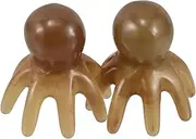MOTHNUR 2pcs Wide Tooth Detangler Hair Massager Comb Octopus Scalp Scratcher Tool for Relaxation and Exfoliation Lightweight Acupressure Design for Various Hair