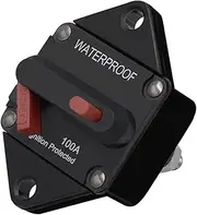 Beatifufu 12-24v Car Circuit Breaker Waterproof 100a Fuse Reset Breaker for Vehicles Boats