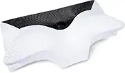 Cervical Pillow for Neck Pain Relief-HOMCA Memory Foam Pillow(King Size), Orthopedic Neck Support Bed Pillow for Side, Back and Stomach Sleepers(Black)