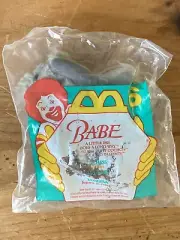 1995 Babe McDonalds Plush Happy Meal Toy, Dutchess the Cat, #6 Sealed, Gray