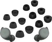 [A-Focus] [6 Pairs] Pixel Buds A-Series 【 Memory Foam & Silicone 】 Ear Tips, Soft Replacement Comfortable Earbuds Eartips Gel Compatible with Google Pixel Buds A-Series 534723 Black