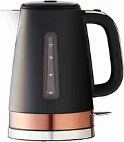 [Russell Hobbs] Brooklyn Kettle, RHK92COP, 1.7L, Quiet Boil Technology, Blue Light Illumination, Swivel Base, Removable Anti-Scale Filter, Copper