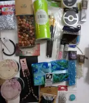 Lot of 22 Various NEW & UNUSED Craft Supplies (Beads, Wire, Fabric etc...)