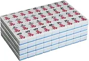 Magnetic Chinese Mahjong, 144 Chinese Traditional Mahjong Games for Mahjong Machine or Hand Rub, 40, 42, 44 Many Choices for Party, Entertainment (Color : Blue, Size : #42)