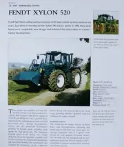 Fendt Xylon Tractor Picture Article Sheet Out of Print Farm Wall Art Decor