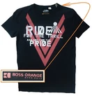 NWT Hugo Boss Orange Label By Hugo Boss LOGO Tee T-Shirt with Printed Design