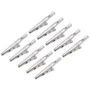 Metal Alligator Clips Electrical Test Clip for ESD Wristbands, Pack of 50