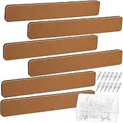 Pack Bulletin Board Strips Self Adhesive Felt Strips for Wall Office Pin Board Push Pins Damage Easy Install
