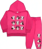 [Disney] Minnie Mouse and Lilo & Stitch Girls 2-Piece Set - Pullover Hoodie & Jogger Pants 2-Pack Bundle Set