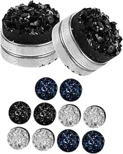 [MOBUTOFU] 6 Pairs Earrings Flat Back Backs for Men Women Stylish Clip-on Earrings Decorative Charms