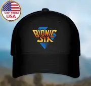 Bionic Six 6 Cartoon Black Hat Baseball Cap Size S/M and L/XL
