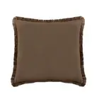 Plain Pillow Cover Washed Cotton Solid Fringed Tassels Decoration Cushion Cover