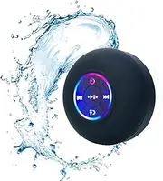 Integralz Shower Speaker,Integralz Shower Speaker Waterproof,Integralz Bluetooth Shower Speaker,Integralz Shower Blue Tooth Speaker,Namohouse Speaker,Namohouse Speaker for Shower (Black)