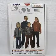 Burda 9713 Childrens Jacket Easy Pattern 4-12 *Uncut
