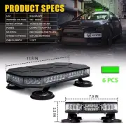 6PCS 42 LED Roof Top Strobe Beacon Light Magnetic Emergency Warning Flash Green