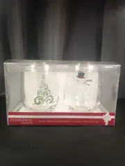NIB Celebrations by Mikasa set of 2 Stemless Wine Glasses