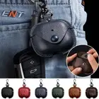 For Airpods 4th Gen/3/2/Pro 2nd Gen Keychain Business PU Leather Carabiners Case