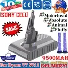 9500mAh for Dyson V7 Battery SV11 V7 Animal Abosolute Trigger Motorhead / Filter