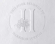 Monogram Ex Libris Book Stamp | Custom Library Embosser | Personalised Gift | From The Library of Stamp