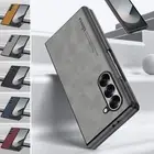 Luxury Leather Shockproof Retro Phone Case For Samsung Galaxy Z Fold 6 5 4 3